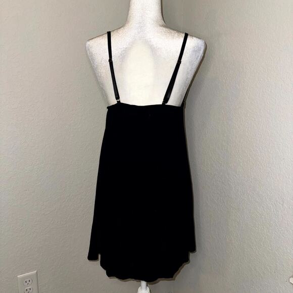 Daisy Fuentes Chemise Babydoll Women’s XL Black Lace Adjustable Straps Nightgown - Picture 3 of 8